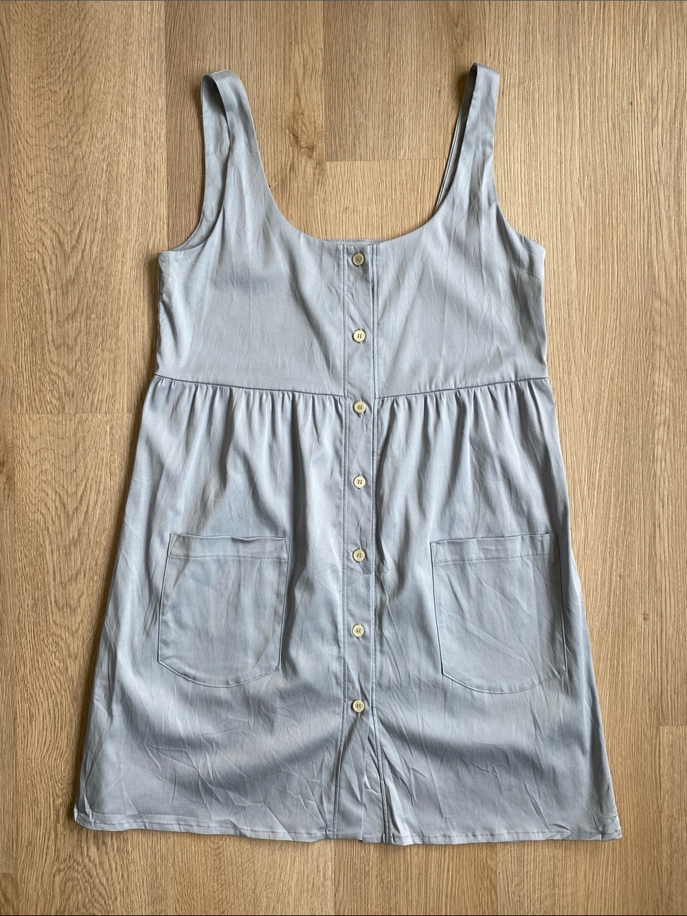 Smash + Tess Valentina Mini Dress NWT Sky Blue Tencel Blend Size Small - Picture 2 of 11